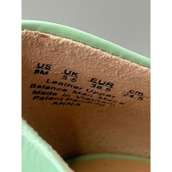 Naturalizer Anna Womens Pumps Mint Patent Leather Comfort Stiletto Size 8M - Picture 8 of 8